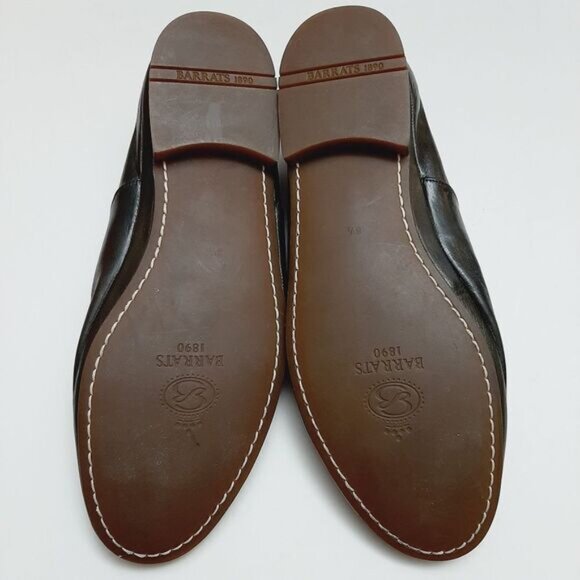 BARRATS 1890 \ Driving Slip-On Loafer Leather Shoes Deep Green Men's Sz US 8.5 - Picture 15 of 16